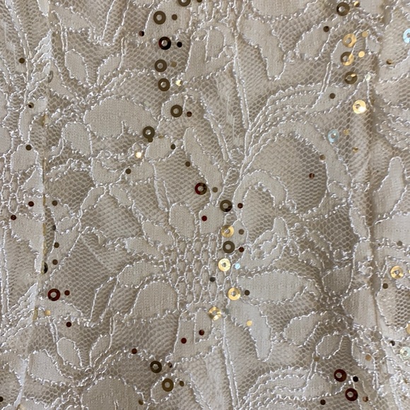 NWT | Sleeveless Ivory Lace Dress l Size 4 - Picture 9 of 13